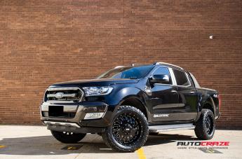 FORD RANGER GD03 GLOSS BLACK MILLED ACCENTS